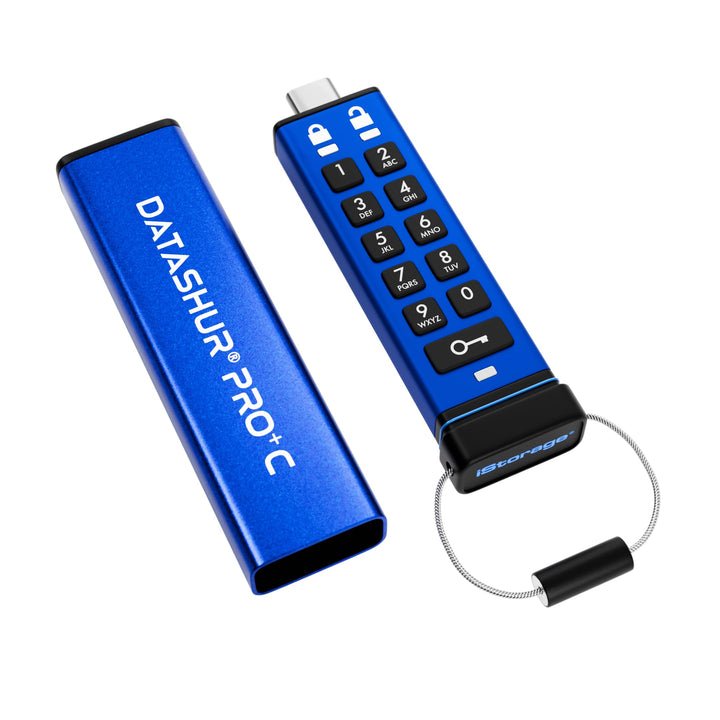 iStorage datAshur PRO+C 512 GB | Sicherer USB-Typ-C-Speicherstick | FIPS 140-3 Level 3 zertifiziert