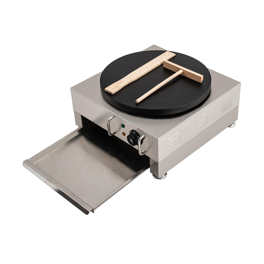 Crepes Maker Crepesmaker,220V 2.8 kW Crepesplatte,40cm Edelstahl Crepe-Maschine, 50-300℃ Einstellbar