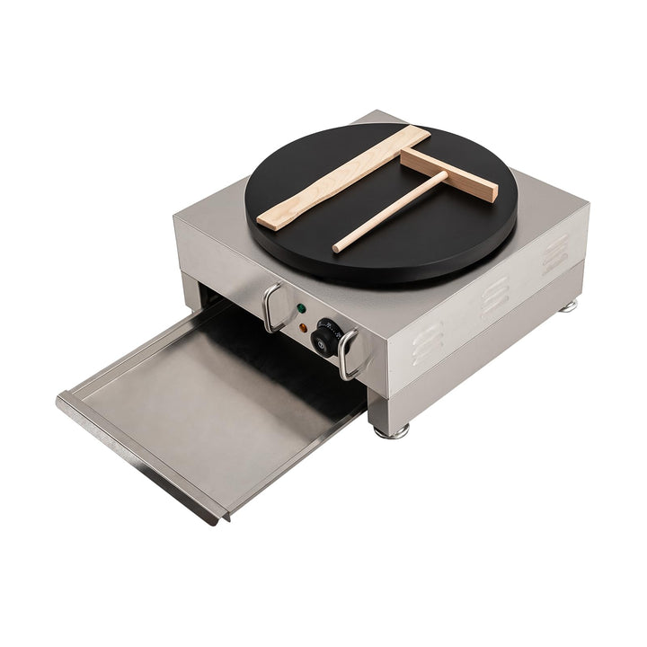 Crepes Maker Crepesmaker,220V 2.8 kW Crepesplatte,40cm Edelstahl Crepe-Maschine, 50-300℃ Einstellbar