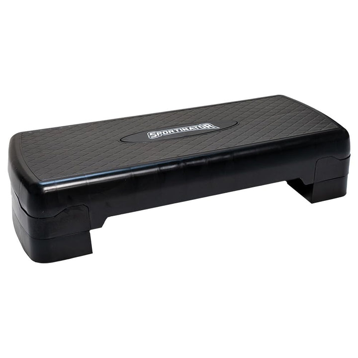 SPORTINATOR® Fitness Stepper höhenverstellbarer von 10 bis 15 cm, kompaktes Design aus Kunststoff mi