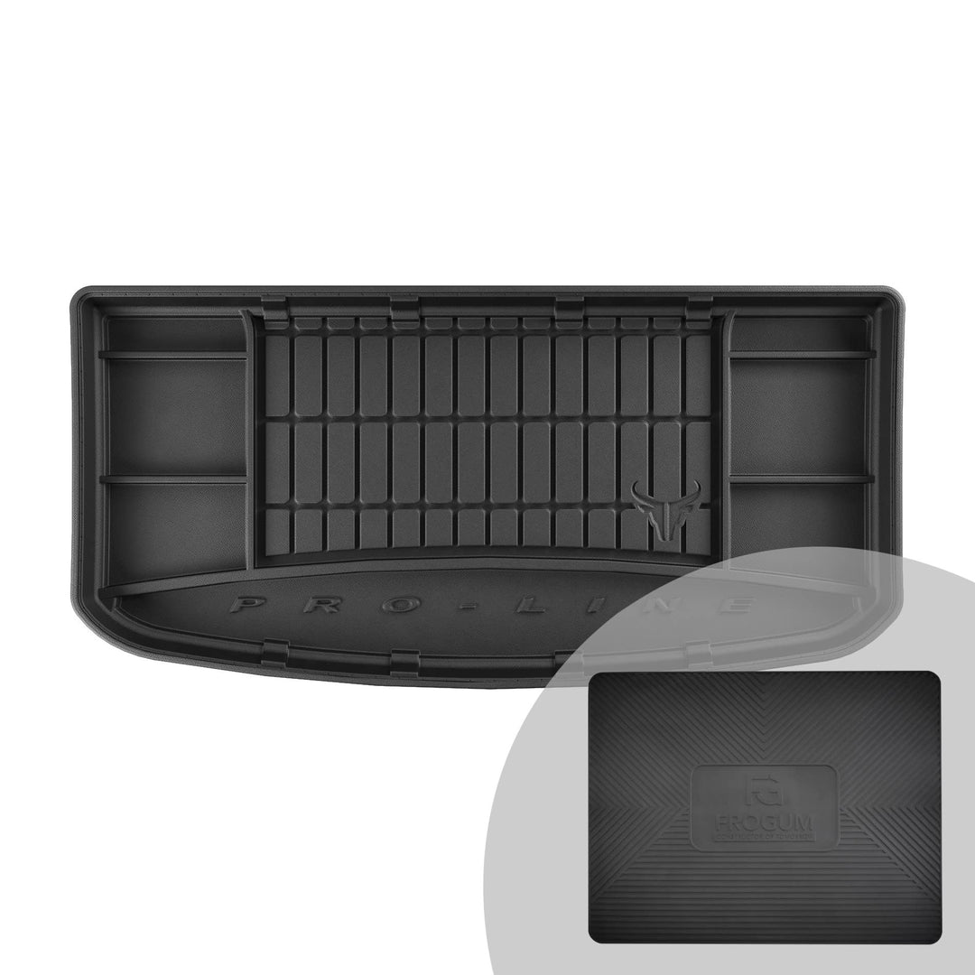 FROGUM ProLine 3D Gummimatte Exklusive Auto Kofferraummatte Kofferraumwanne für Hyundai i10 III ab 2
