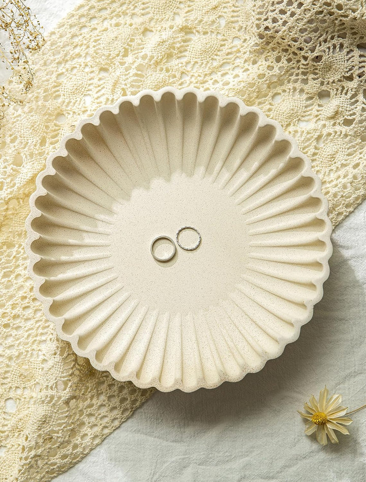 Hanobe Deko Schale Dekoratives Schlüsselschale: Rund Mittelstück Dekoschalen für Schlüssel, Esszimme