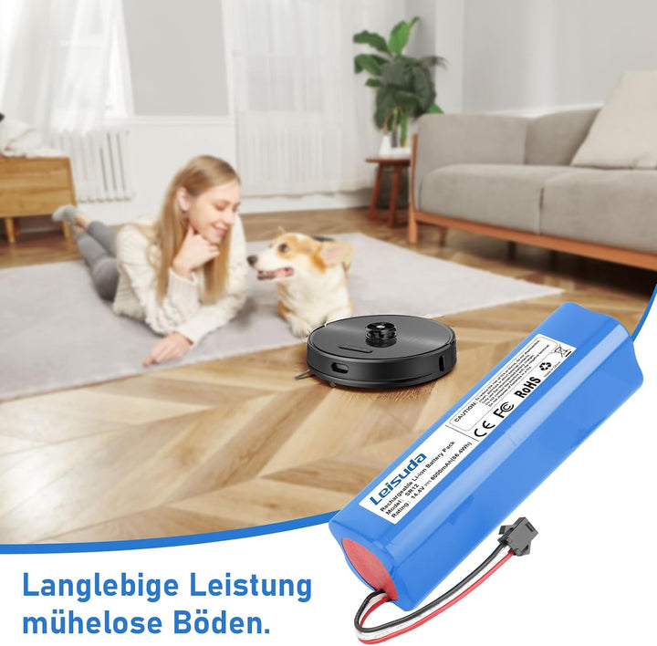 6.0Ah 14.4V Staubsauger Akku Ersatz für Proscenic M8 Pro akku