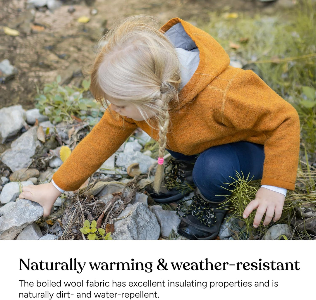 Ehrenkind® Walkjacke | Jacke für Kind aus Natur Schurwolle mit Reissverschluss | Walk Jacke für Baby