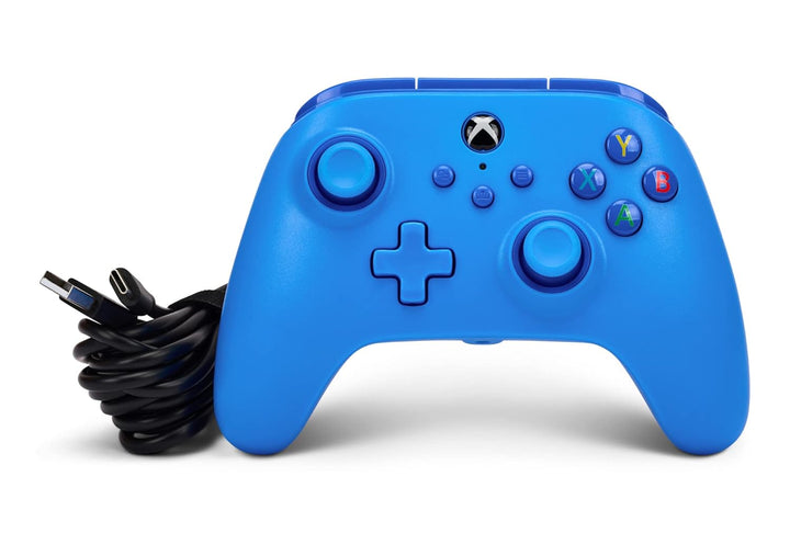 Kabelgebundener PowerA Controller für Xbox Series X|S und Windows 10/11 - Blau, Gamepad, kabelgebund