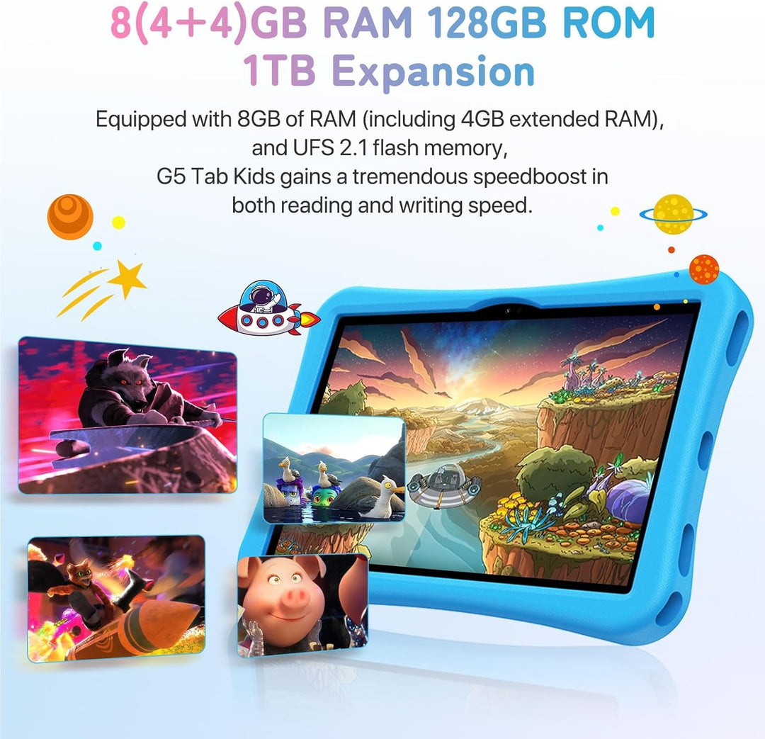 UMIDIGI G5 Kinder Tablet 10.1 Zoll Tablet Android, G5 Tab Kids Tablets,8(4+4) GB+128GB/1TB TF,Octa-C