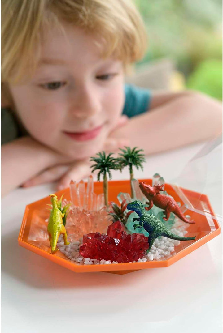 4M Crystal Growing: Kristalle züchten: Dinosaurier Kristall-Terrarium - Experimentierkasten Kinder a