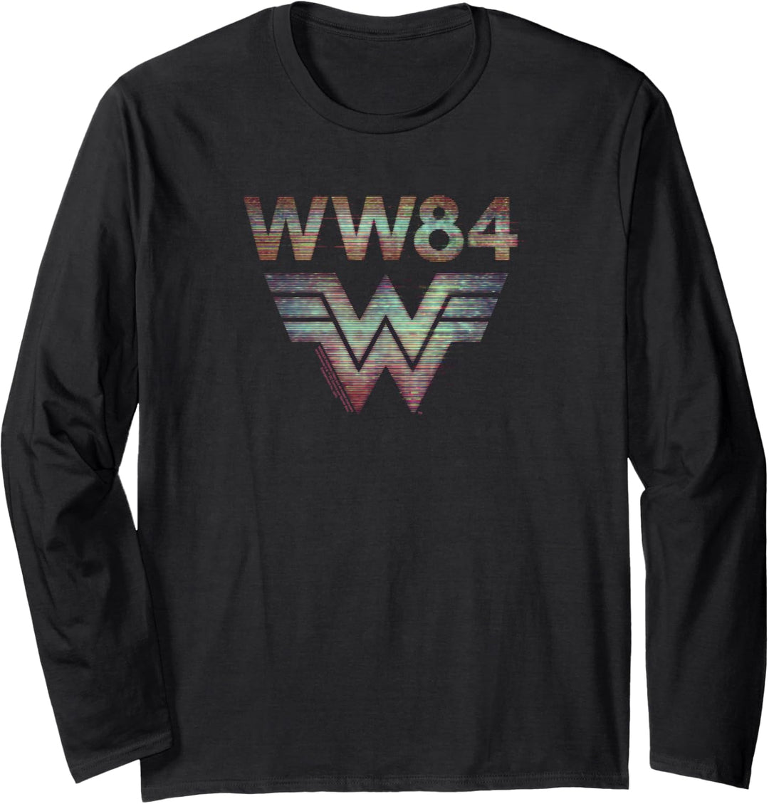 Wonder Woman 1984 Static TV Lines Langarmshirt