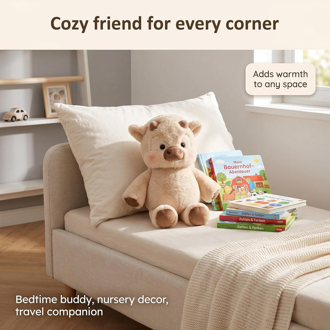 Running Cow Plush 45cm, Niedlich Wildschwein Stofftier, Laufendes Kuscheltier, Running plushies, Kuh