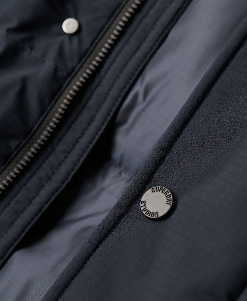 Superdry Herren Chamarra Acolchada A4 – gepolstert, S Marineblau (Eclipse Navy)
