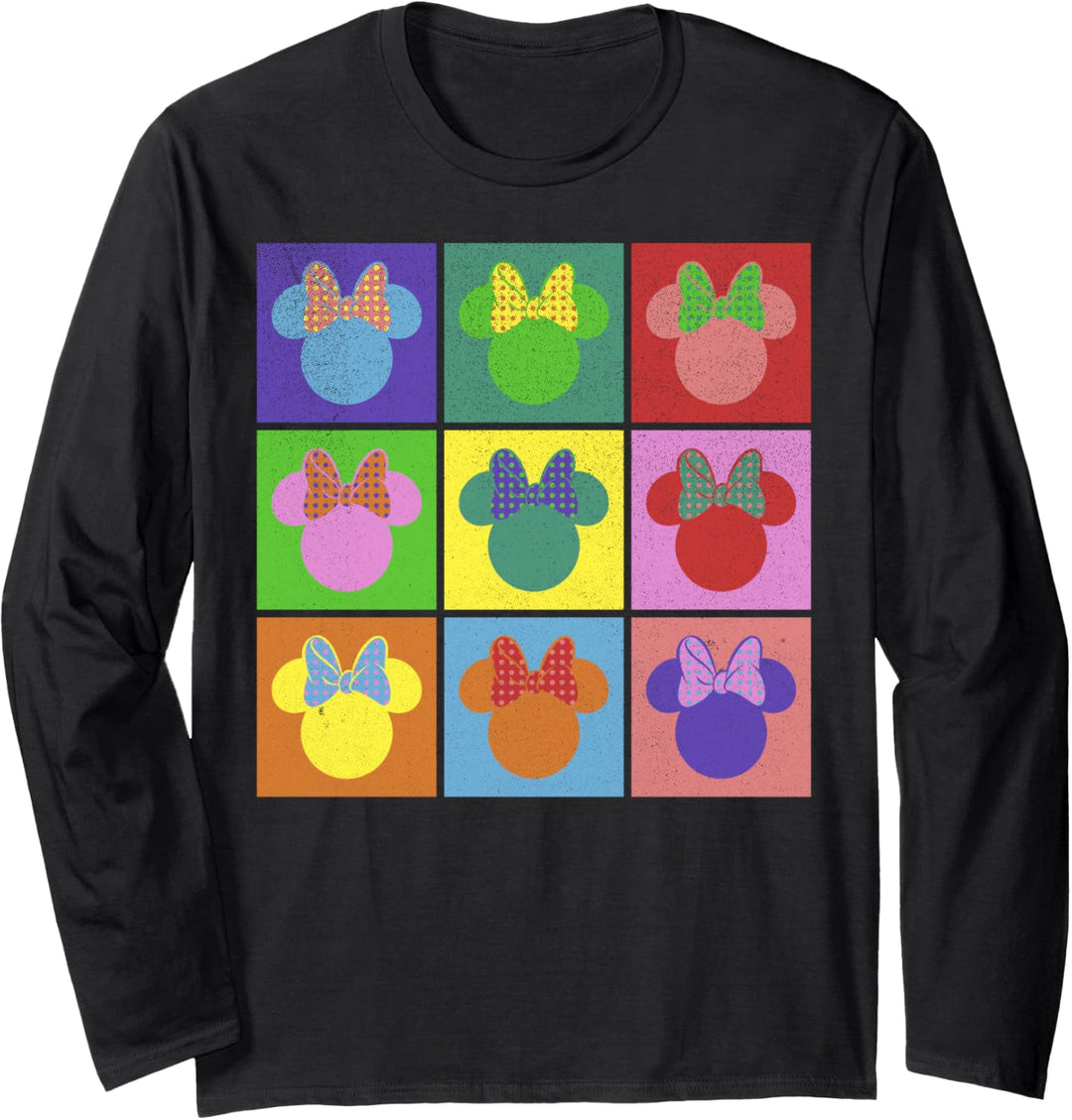 Disney Mickey And Friends Minnie Mouse Neon Panels Langarmshirt