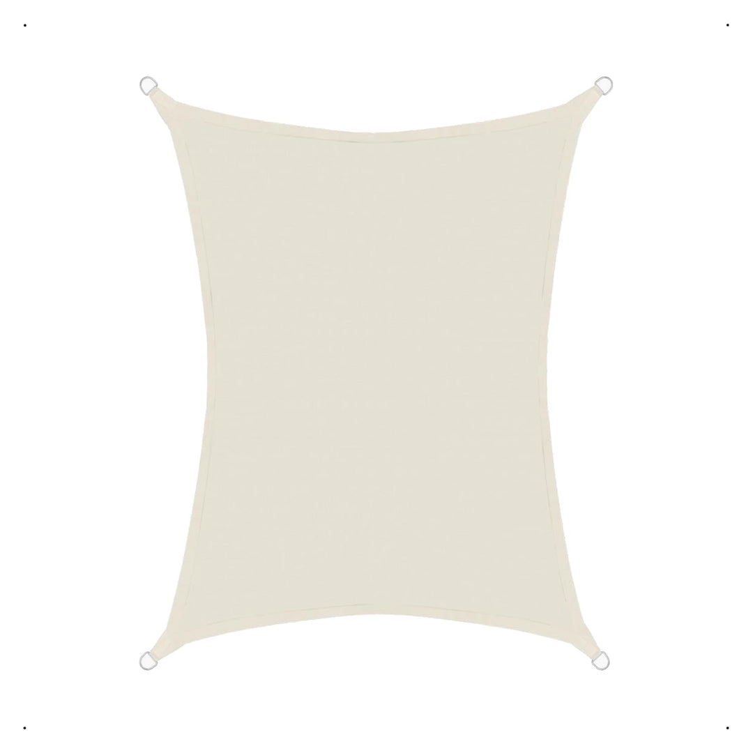 Sonnensegel luftdurchlässig 3x4m rechteckig Sonnenschutz HDPE - Cream Cream 3x4m rechteckig HDPE, Cr