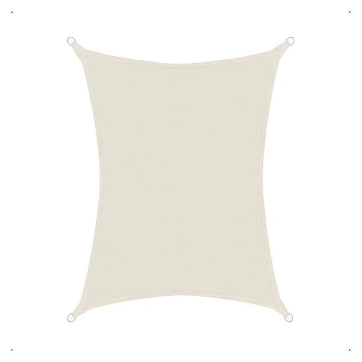 Sonnensegel luftdurchlässig 3x4m rechteckig Sonnenschutz HDPE - Cream Cream 3x4m rechteckig HDPE, Cr