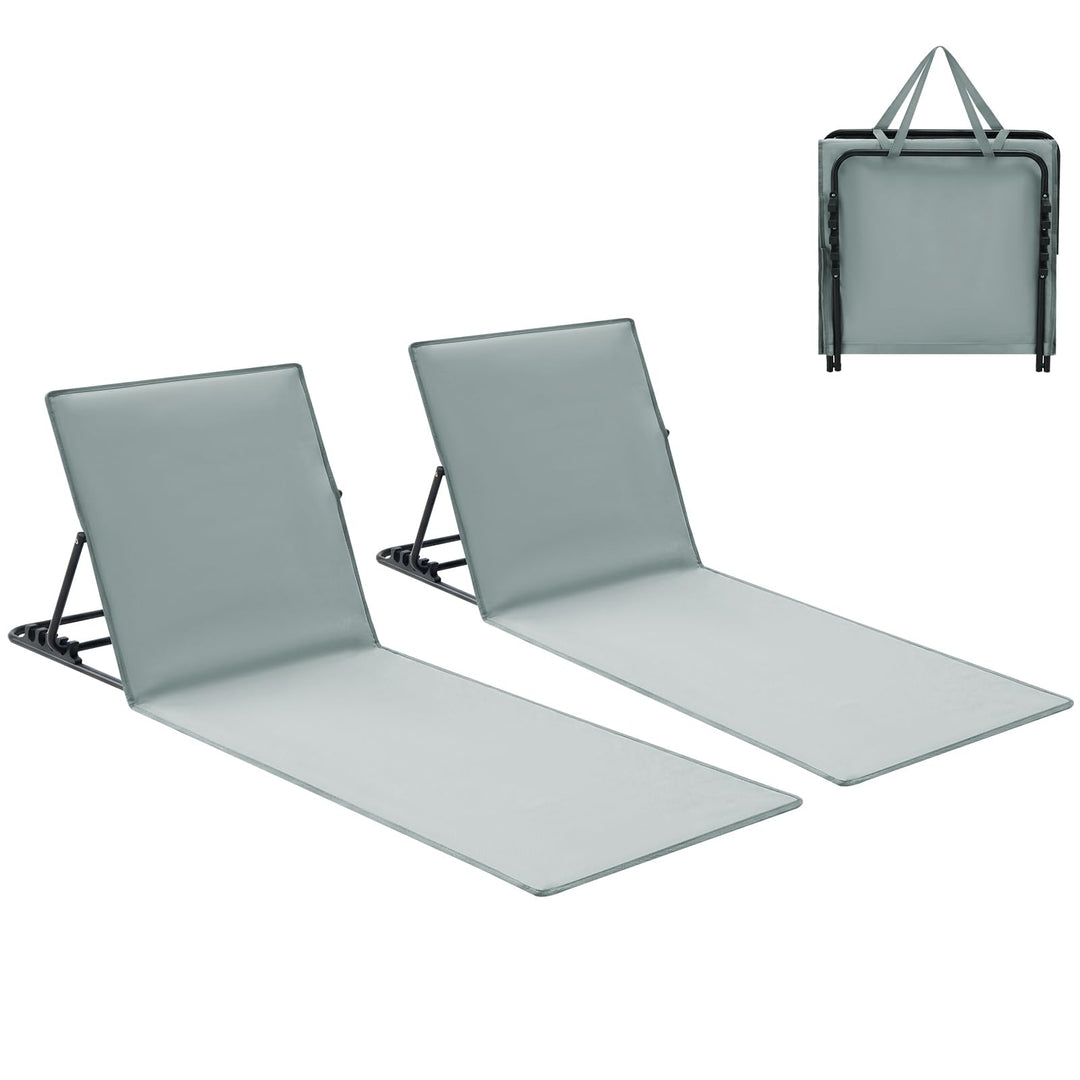 Palawano Sonnenliege für Garten & Strand – Verstellbare 5-Positionen Strandmatte, Leicht & TragbarLi