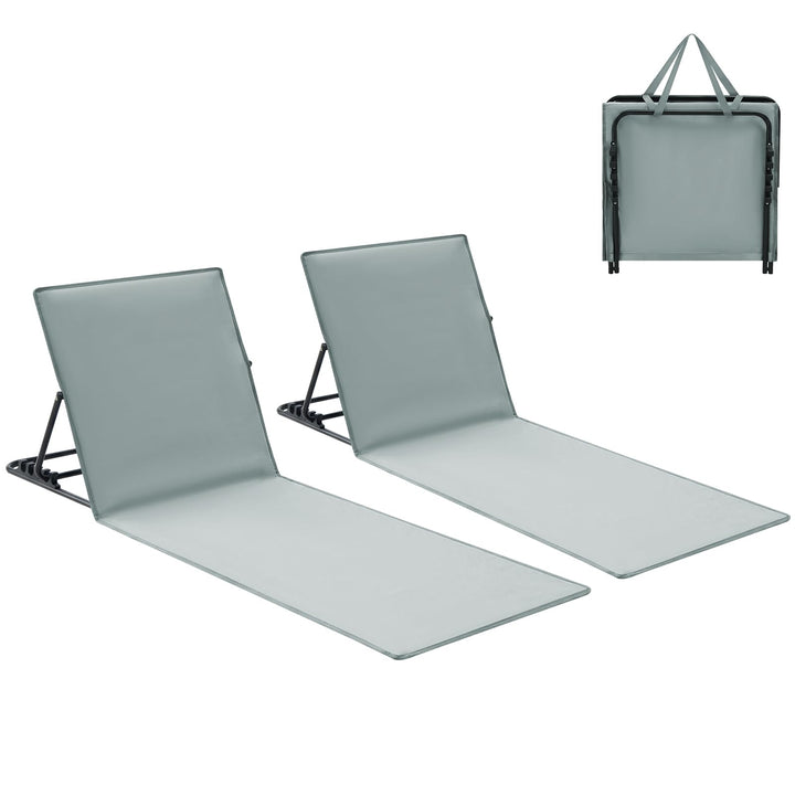 Palawano Sonnenliege für Garten & Strand – Verstellbare 5-Positionen Strandmatte, Leicht & TragbarLi