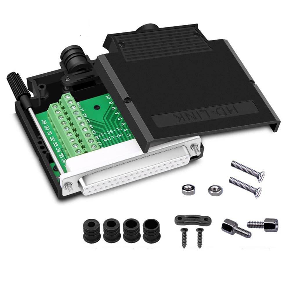 PENGLIN Thinner DB37 Solderless RS232 D-SUB Serial to 37-pin Port Terminal Buchse Adapterverbinder B