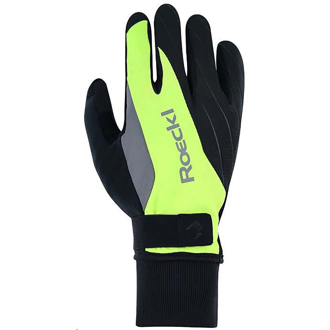 Roeckl Ravensburg 2 Winter Fahrrad Handschuhe lang schwarz 2024 gelb 8.5, gelb 8.5