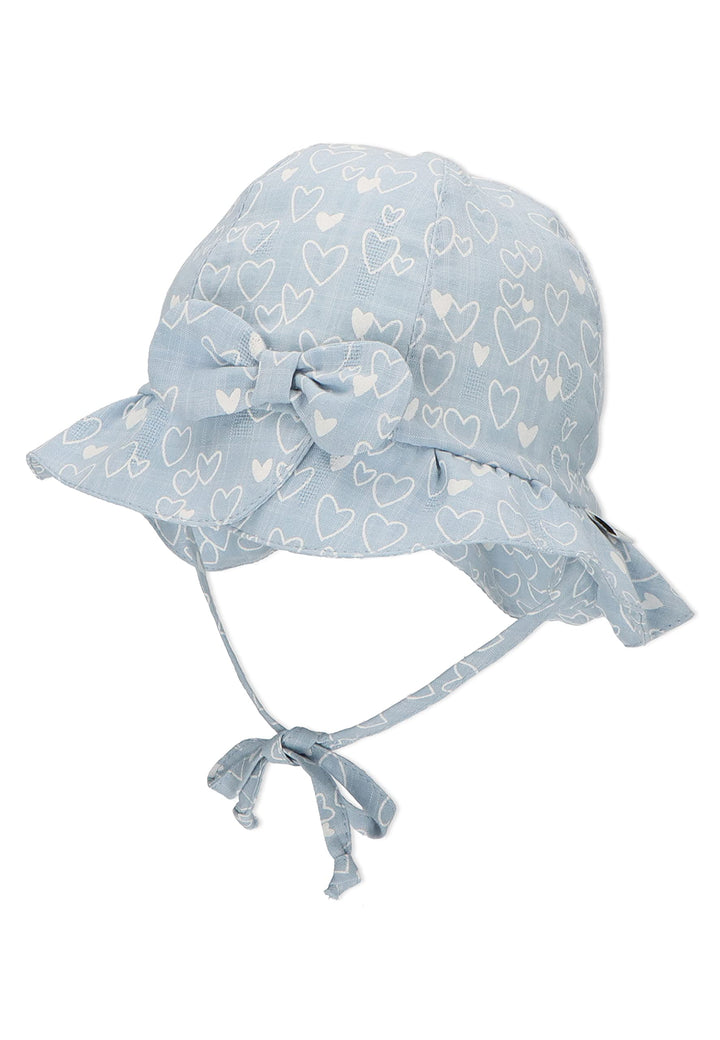 Sterntaler Mädchen Herzis Hut 45 hellblau, 45 hellblau