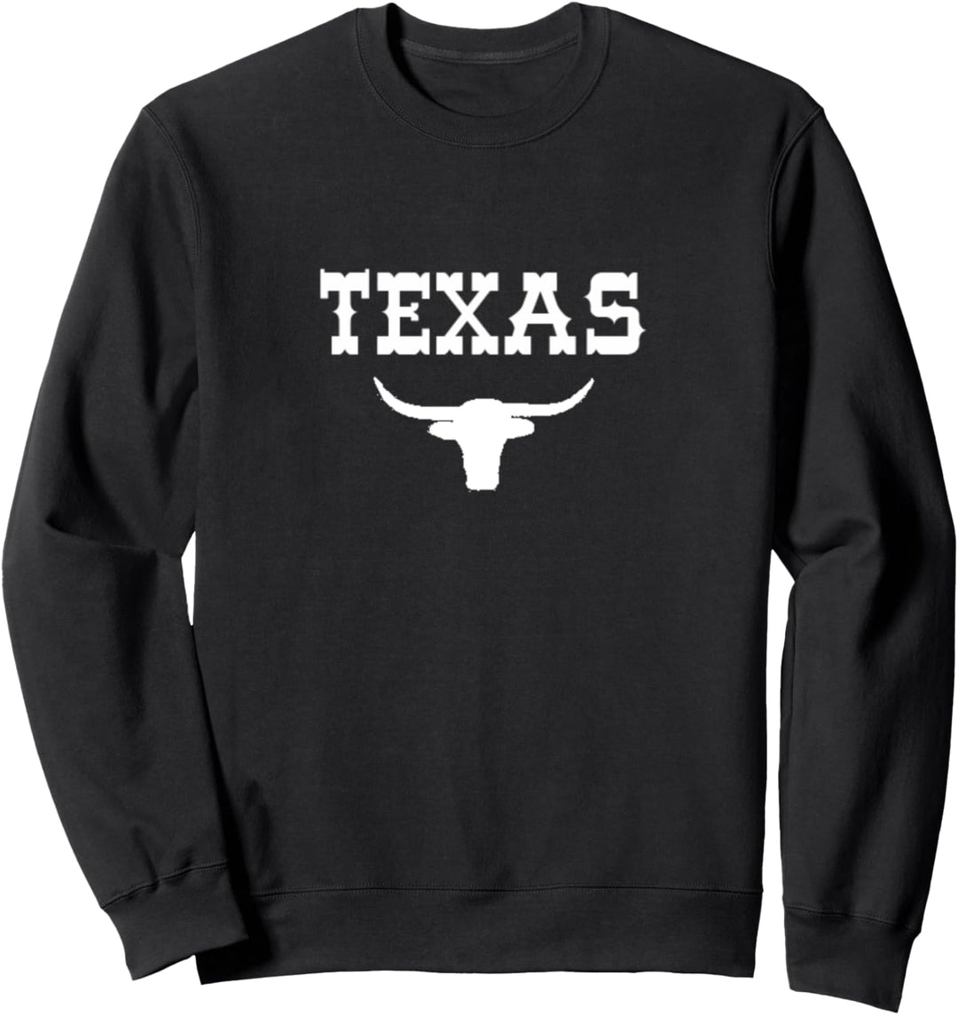 Texas Pride Longhorn Steer Lonestar State Sweatshirt