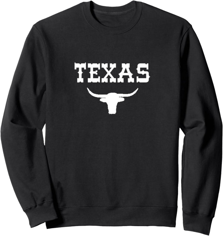 Texas Pride Longhorn Steer Lonestar State Sweatshirt
