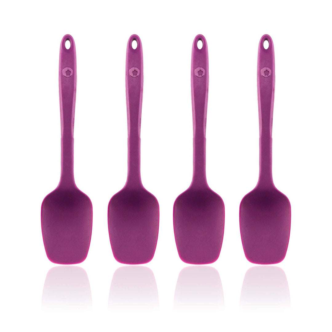 Kochblume Flexlöffel S 4er Set | Premium-Silikon & BPA frei| Hitzebeständig | Spülmaschinenfest | Fa