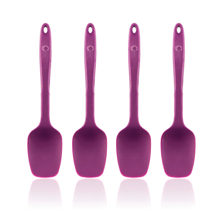 Kochblume Flexlöffel S 4er Set | Premium-Silikon & BPA frei| Hitzebeständig | Spülmaschinenfest | Fa