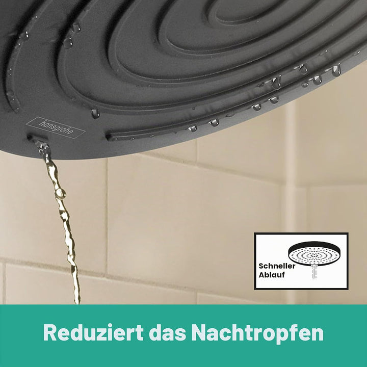 hansgrohe wassersparende Kopfbrause Pulsify S, Sparduschkopf (EcoSmart), Brausekopf 260mm, Duschkopf