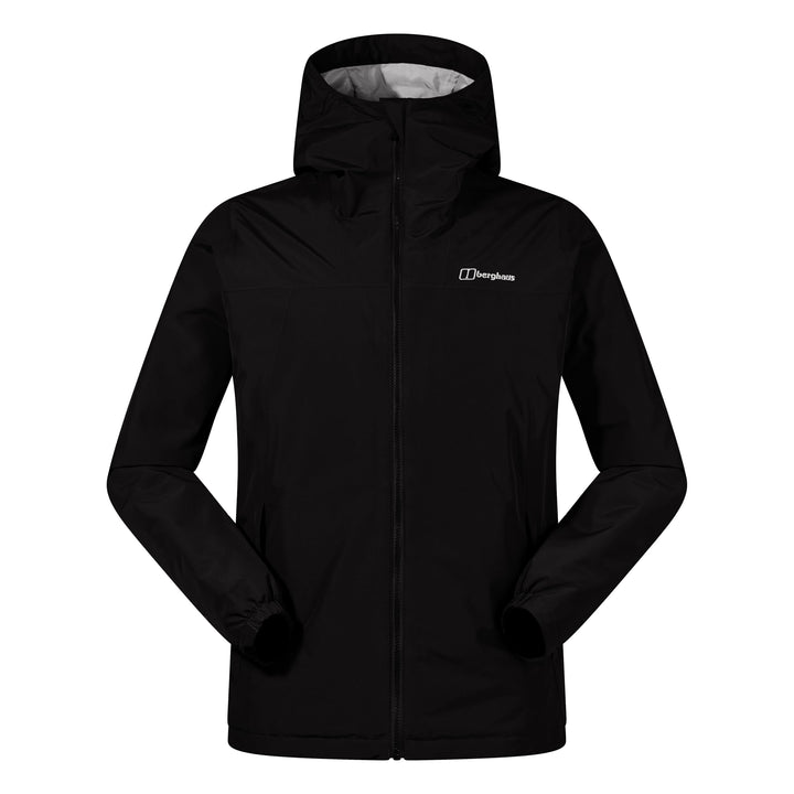 Berghaus Herren Deluge Pro Shell-Regenjacke | Strapazierfähig | Atmungsaktive Jacke Jacke XS Schwarz
