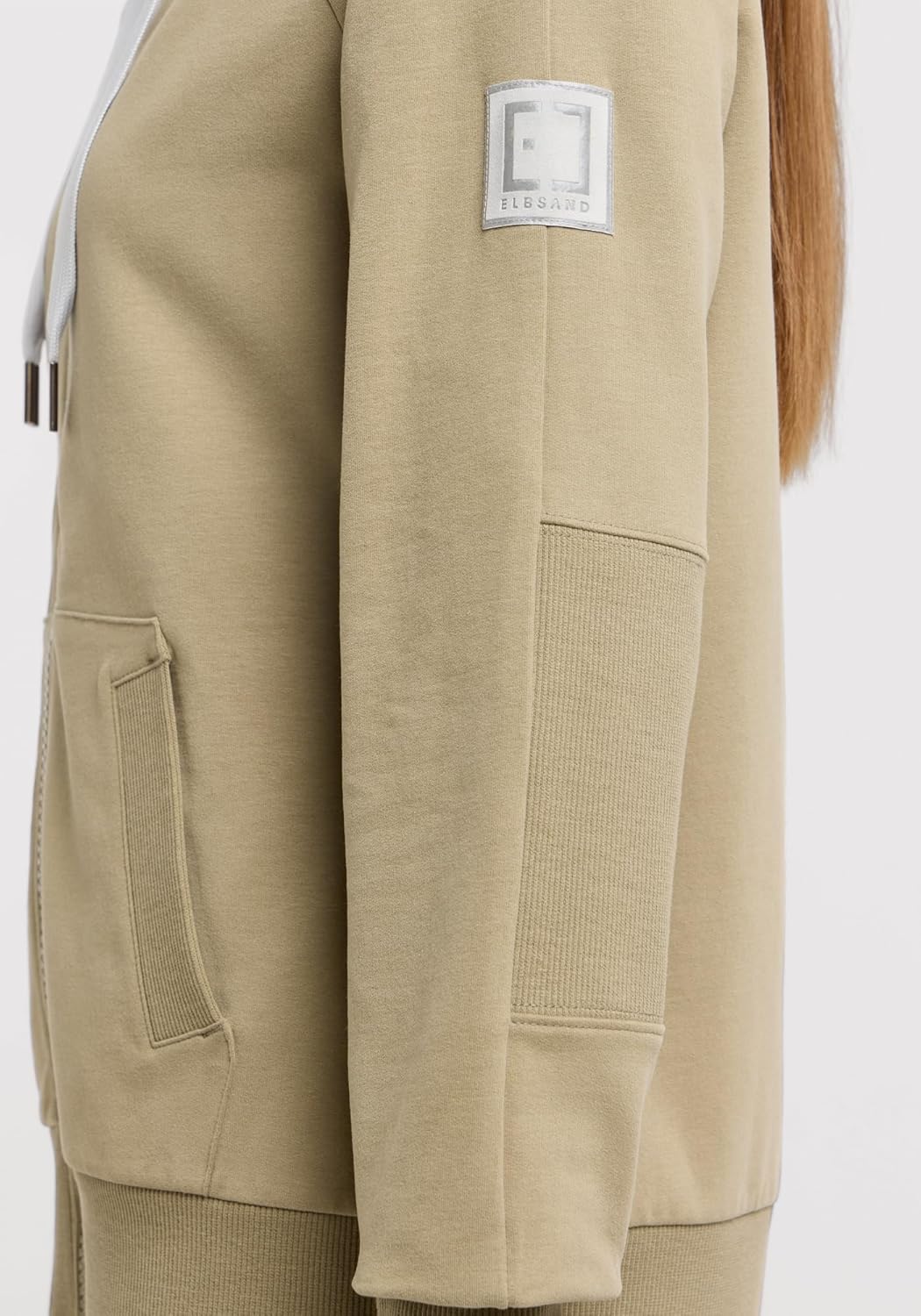Elbsand Kelda Damen Sweatjacke mit Kapuze, Zip-Jacke, Reissverschluss S Golden Olive, S Golden Olive