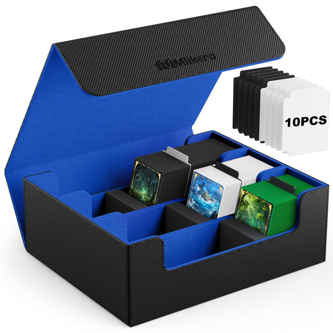 Mlikero Sammelkarten-Aufbewahrungsbox für 1800+ Karten, Magnetische Karten Deck-Box passend für MTG