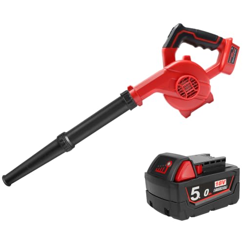 Powarobor Akku-Laubbläser für Milwaukee M18 18V mit 5,0Ah Akku Set | Leistungsstarker elektrischerGe