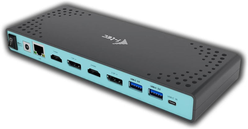 i-tec USB 3.0 / USB-C 5K Universal Docking Station (2x 4K 60Hz Video, 2x HDMI, 1x LAN, 5x USB 3.0, 1
