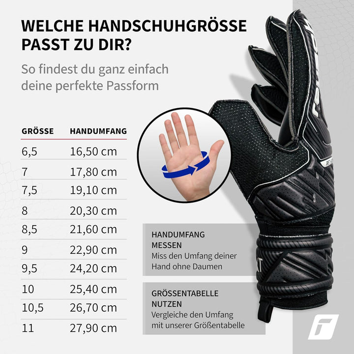 Reusch Herren Attrakt Unisex Torwarthandschuhe mit Aussennaht Schnitt und Solid Belag, Geeignet für