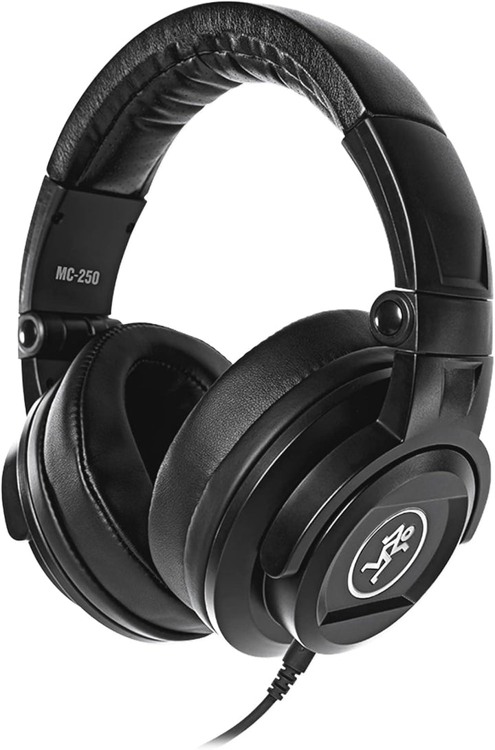 Mackie MC-250 Geschlossene Studio-Kopfhörer, Schwarz MC-250 (8 Hz - 20 kHz) Single, MC-250 (8 Hz - 2