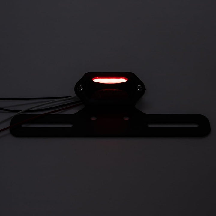 Motorrad Rücklicht LED mit Halterung Motorradrücklicht Bremslicht Kennzeichenbeleuchtung E-geprüft R
