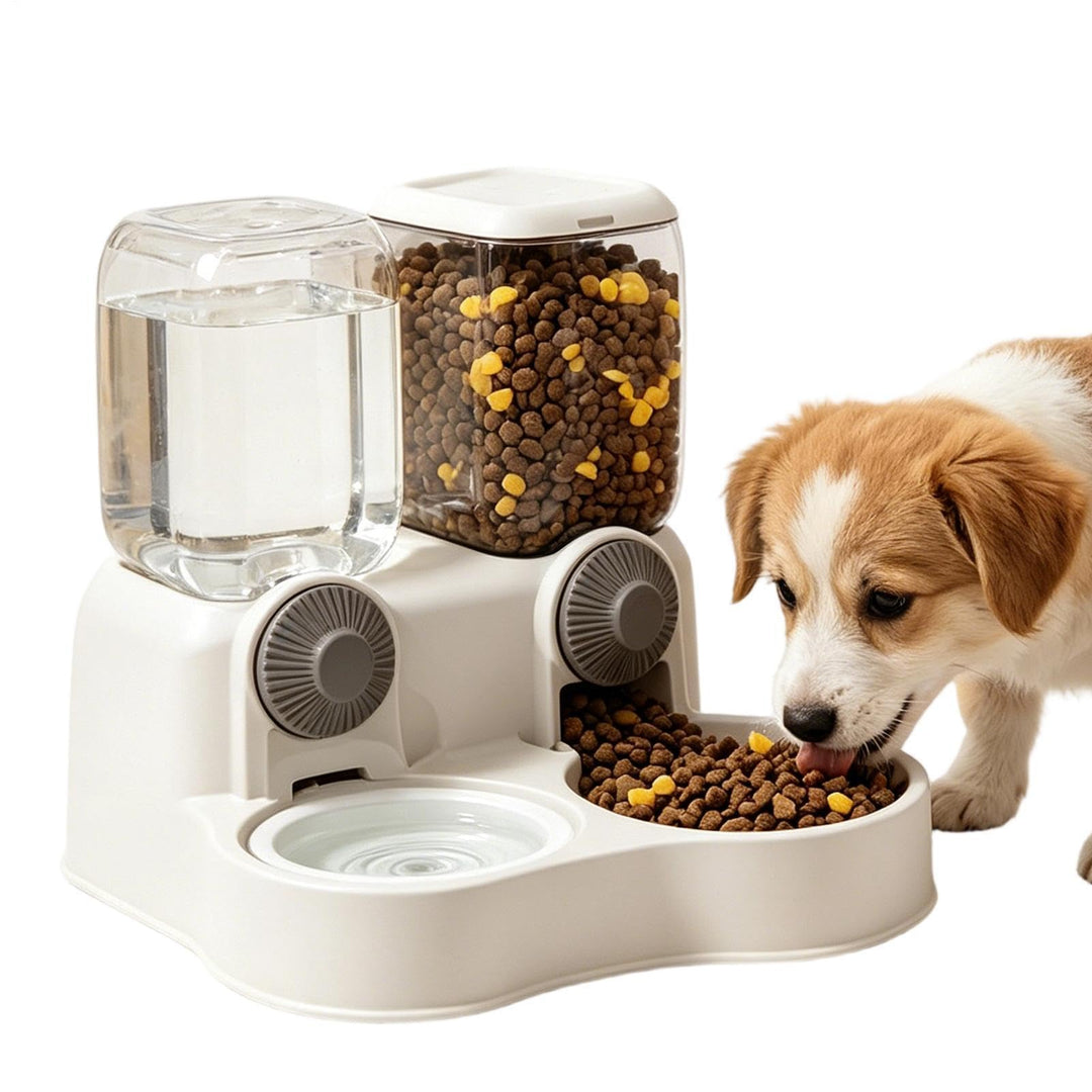 Automatischer Katzenfutterspender | 1300 ml Selbstfütterung, Kippschutz, Staubschutz | automatische