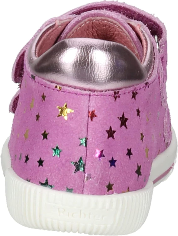 Richter Kinderschuhe Mädchen Vali Sneaker 25 EU Weit Rosette Candy, 25 EU Weit Rosette Candy