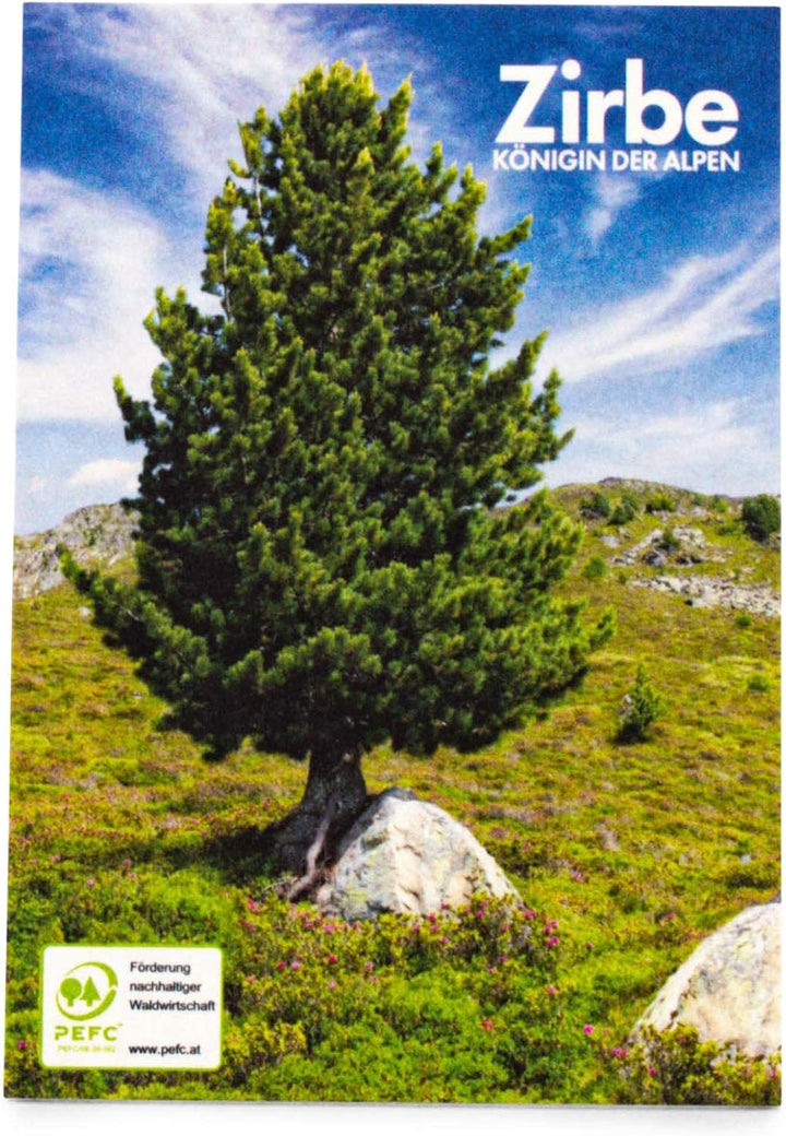 sagl.tirol holzmanufaktur Zirbenherz mit Lebensbaum und Spruch Familie. (20 cm), 20 cm