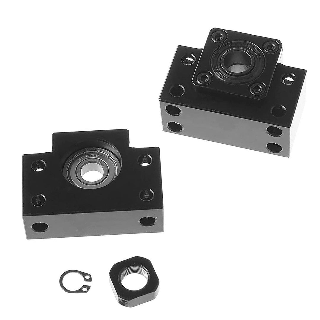 CNCMANS 1 Set BK12/ BF12 Karbonstahl Kugellager Schraube Block Halterung für RM/SFU 1605 Kugelumlauf
