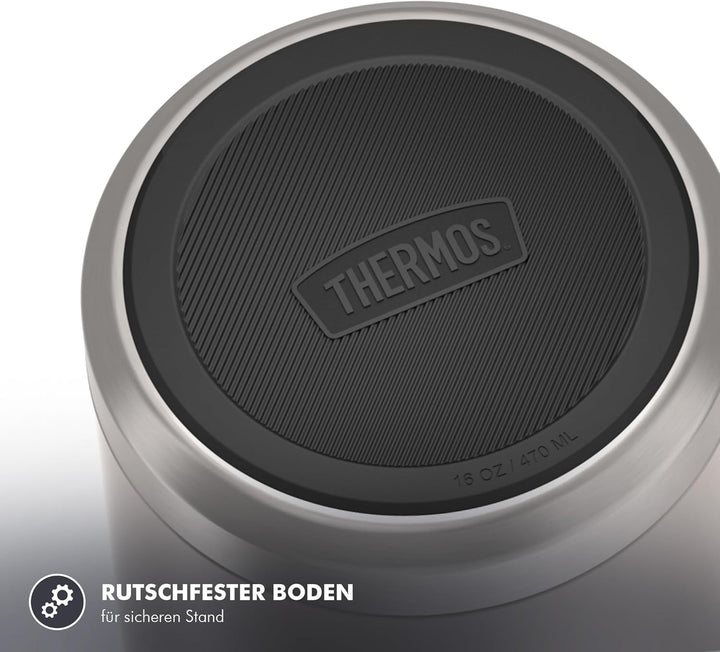 Thermos ICON Thermobehälter für Essen 0,47 l, 10 h heiss, sandstone mat | 24 h kalt, auslaufsicherer