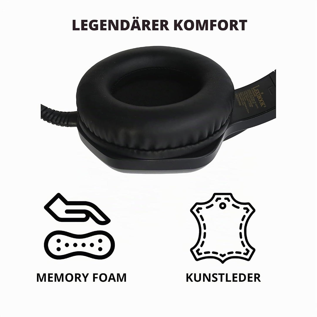 Lexibook Warner - Harry Potter Gaming-Headset - Immersive Gaming, kabelgebundener Stereosound, faltb