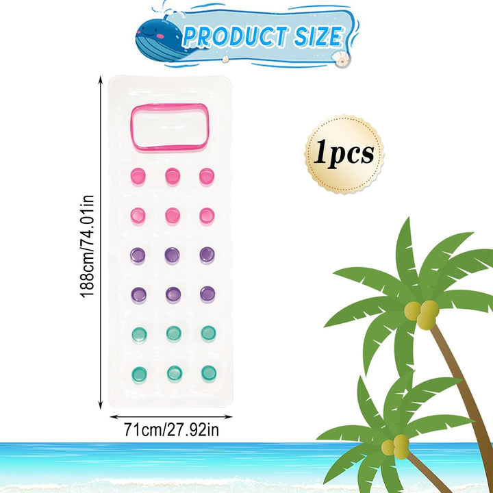 ACTOYS Luftmatratze, Luftmatratze Wasser Erwachsene, Luftmatratze Pool, Aufblasbare Luftmatratze Poo