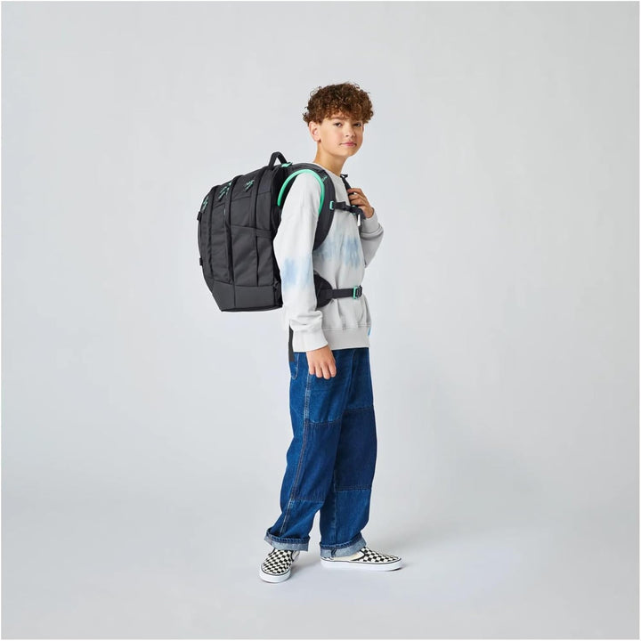 Satch Pack ab 5. Klasse ergonomisch 30L Stauraum standfest Organisationstalent Einheitsgrösse Mint P