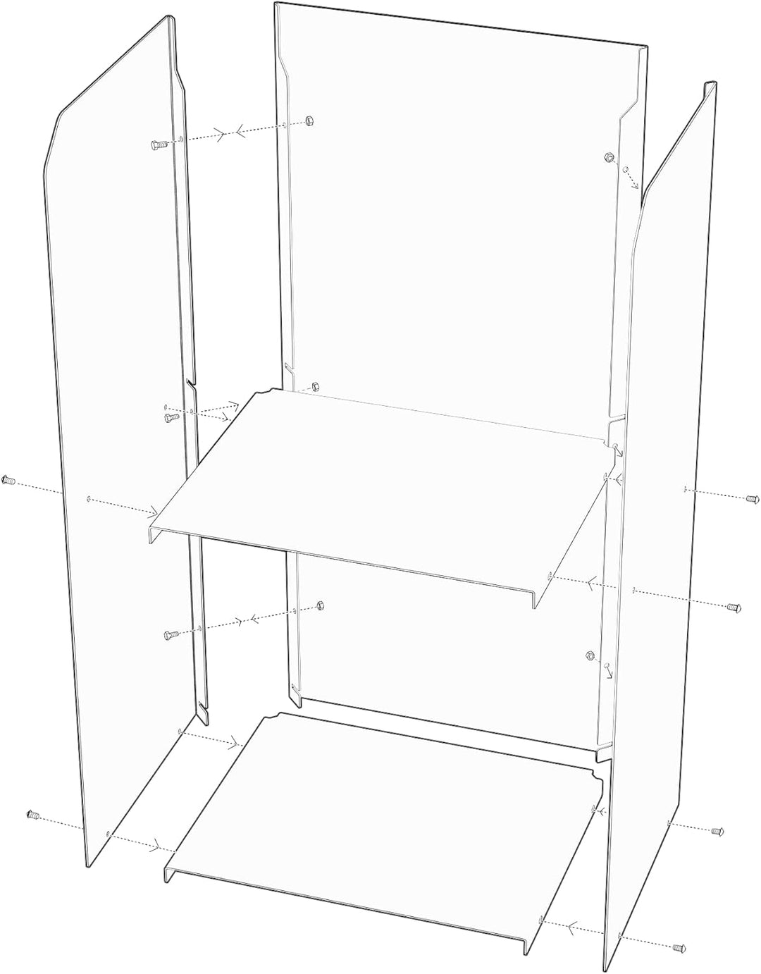 teileplus24 BHS6 Kaminholzregal Innen Aussen | Brennholzregal Metall | Kaminholzkorb | Industrial Lo