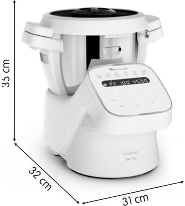 Moulinex Companion HF8401F1 Multifunktions-Küchenmaschine für 10 Personen, 14 Funktionen und manuell