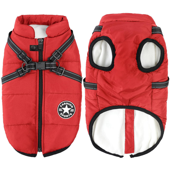 Aiboria Hundejacke Hundeweste Hundemantel Winddicht Jacken Warme Haustier Fleece Hundepullover Gepol