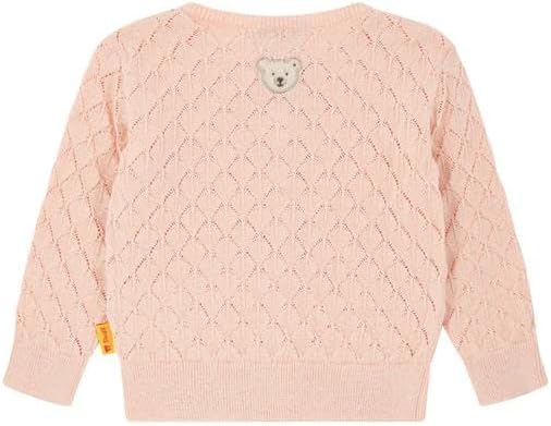Steiff Baby - Mädchen Strickjacke Strickjacke (1er Pack) 86 Peach Melba, 86 Peach Melba