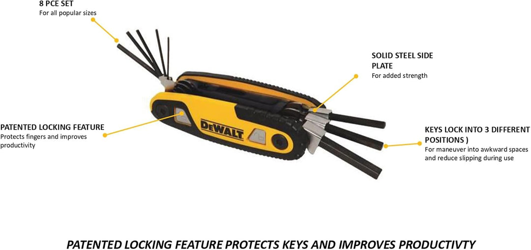 DEWALT Innen-Sechskantschl Taschen-Set 8-tlg | DWHT0-7026 3
