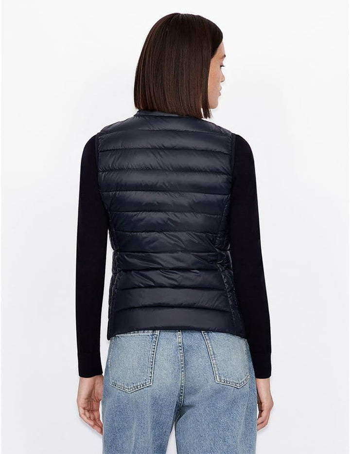 Armani Exchange Damen Down Vest M Blau, M Blau