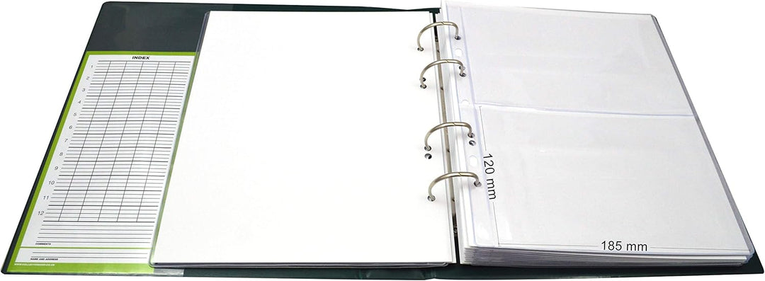 COLLECTOR Banknotenalbum mit Schutzkassette Etui für Verschiedene Banknoten-Grössen - mit Seiten und